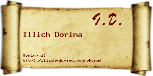 Illich Dorina névjegykártya